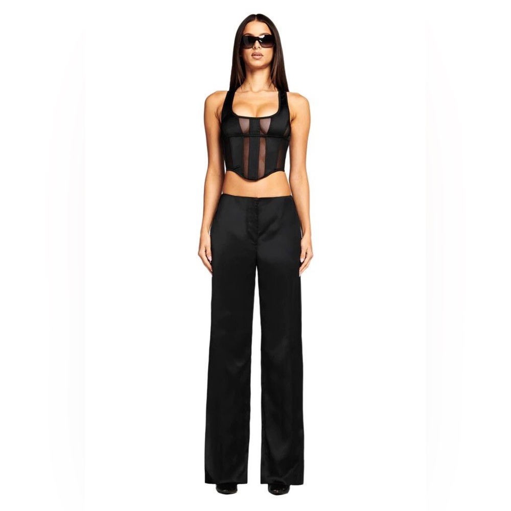 I.AM.GIA Black Wide-Leg Pants